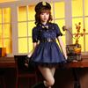 Choni Choice Police Cosplay Female Police Miniskirt Police Sexy and Cute Halloween Costume for School Festivals and Cultural Includes Navy Sizes