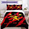 Sport Club Football Crest Printed Pattern Duvet Cover Set – includes 1 duvet cover and 2 matching pillowcases Bedroom decor Christmas gifts