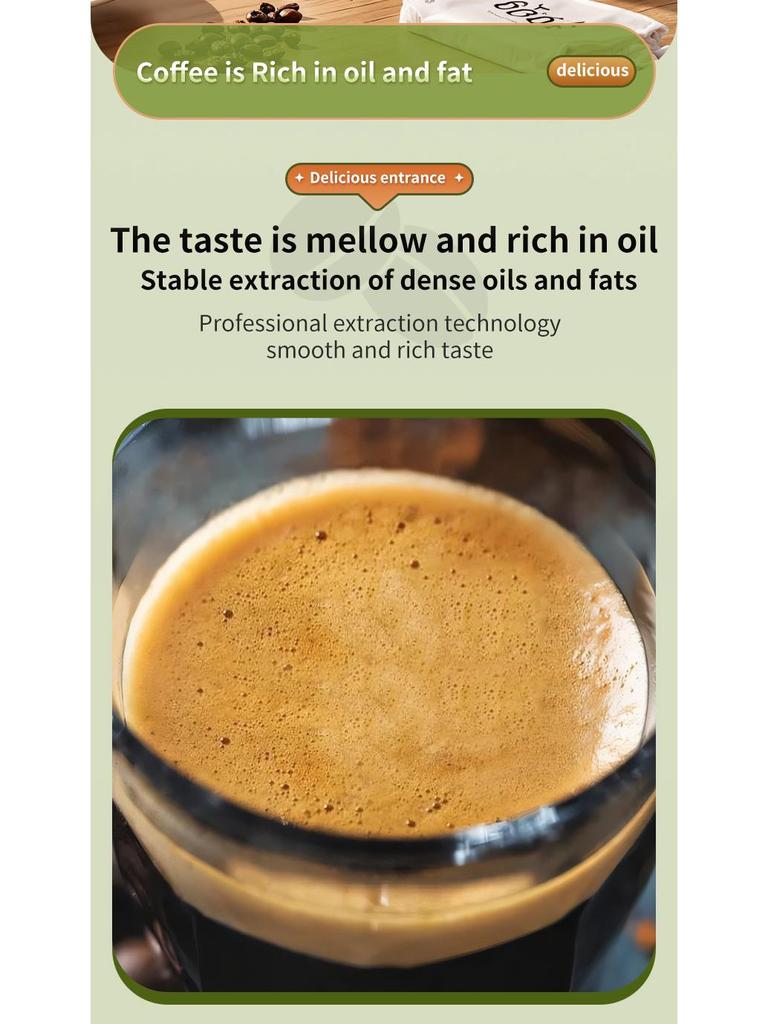 Bezdrátový přenosný kávovar na espresso s tlakovým systémem čerpadla ovládaným jedním tlačítkem