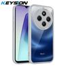 KEYSION Transparent Phone Case for Redmi 14C Soft Silicone+PC Clear Shockproof Phone Back Cover for Xiaomi POCO C75