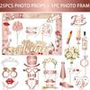 Wedding Party Supplies Photo Booth Props and Frame Set for Capturing Special Moment Funny Selfie Backdrop Decoration