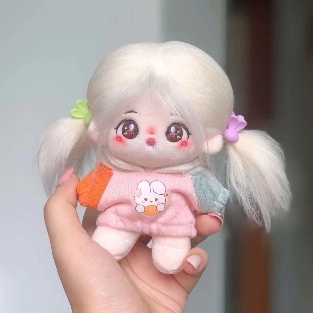 Lovely Cotton Doll Hoodie Plush Stuffed 20CM Doll Plush Toys Clothing Doll Accessories
