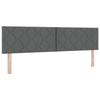 Box Spring Bed with Mattress Dark Gray 180 x 200 cm Fabric