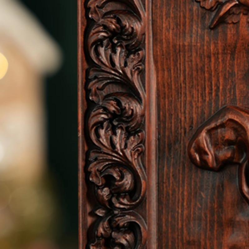 Christmas Wooden Solid Wood Carving Decorations Ornaments  Gifts Vantage Crafts