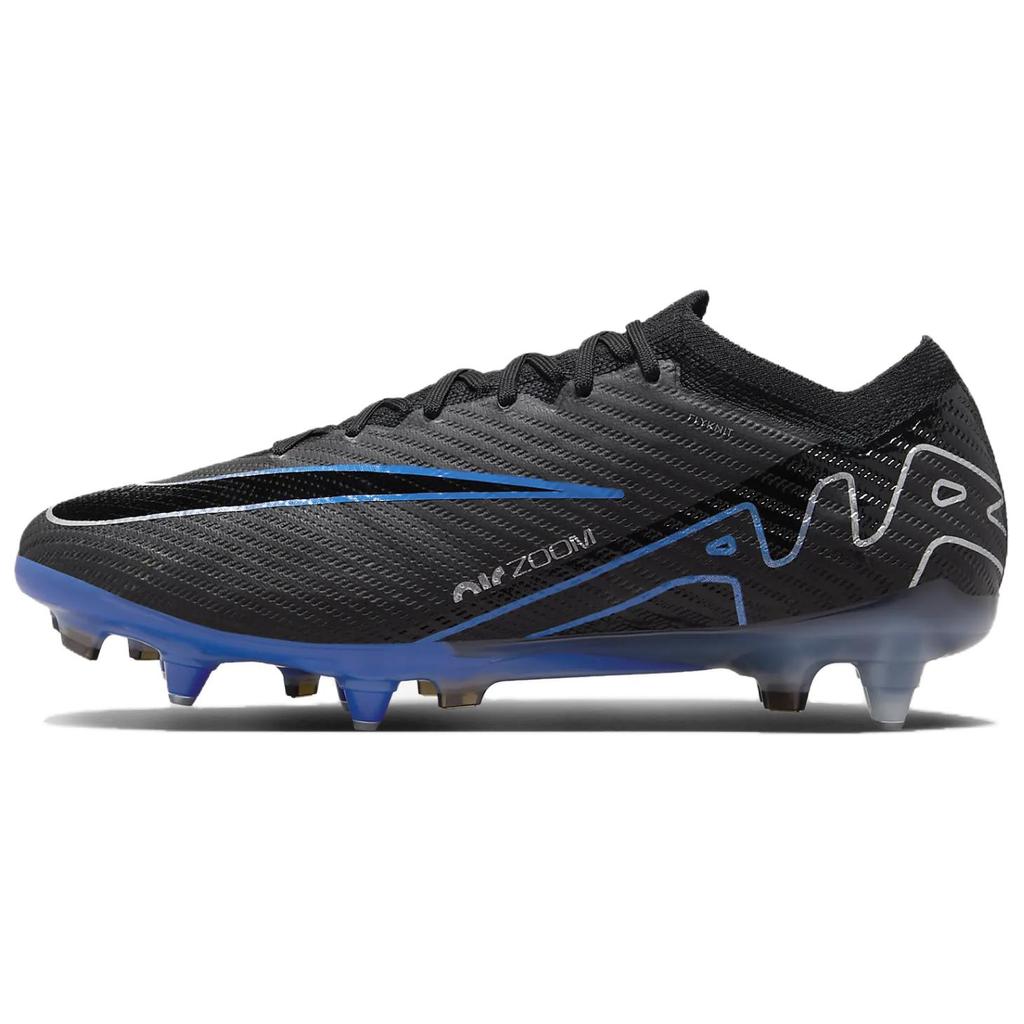 Nike Zoom Mercurial Vapor 15 Elite SG Pro AC Shadow Pack Unisex Sneakers Black Hyper-Royal Chrome DJ5168-040