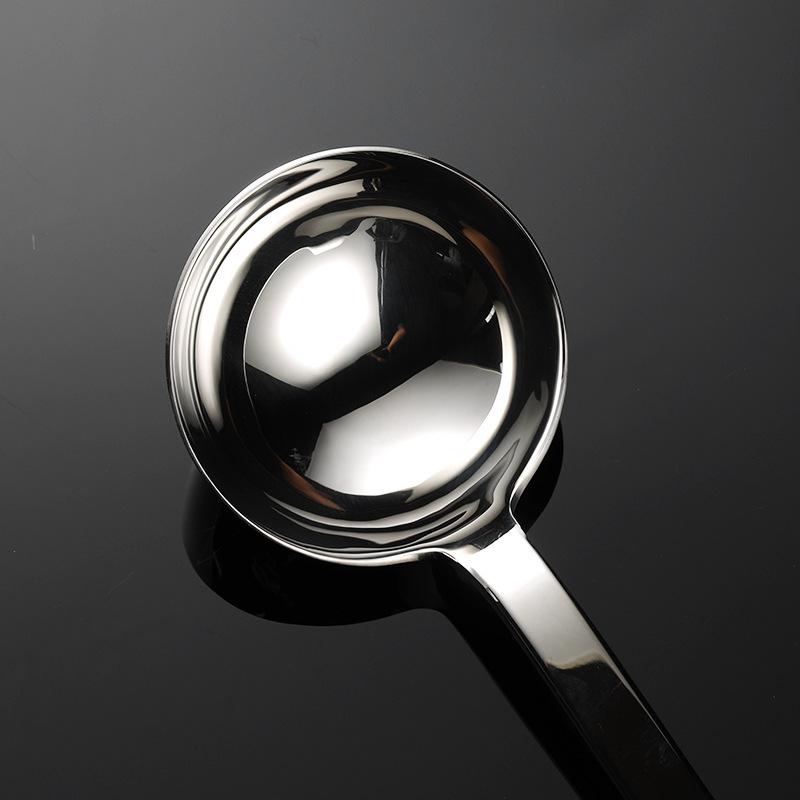 304 Stainless Steel Rice Spoon Heavy Korean Large Round Head Spoon Internet Celebrity Big Head Porridge Spoon Hotel Tableware