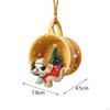 Christmas Dog Hanging Ornament, Statues with Hats, Car Interior Ornament