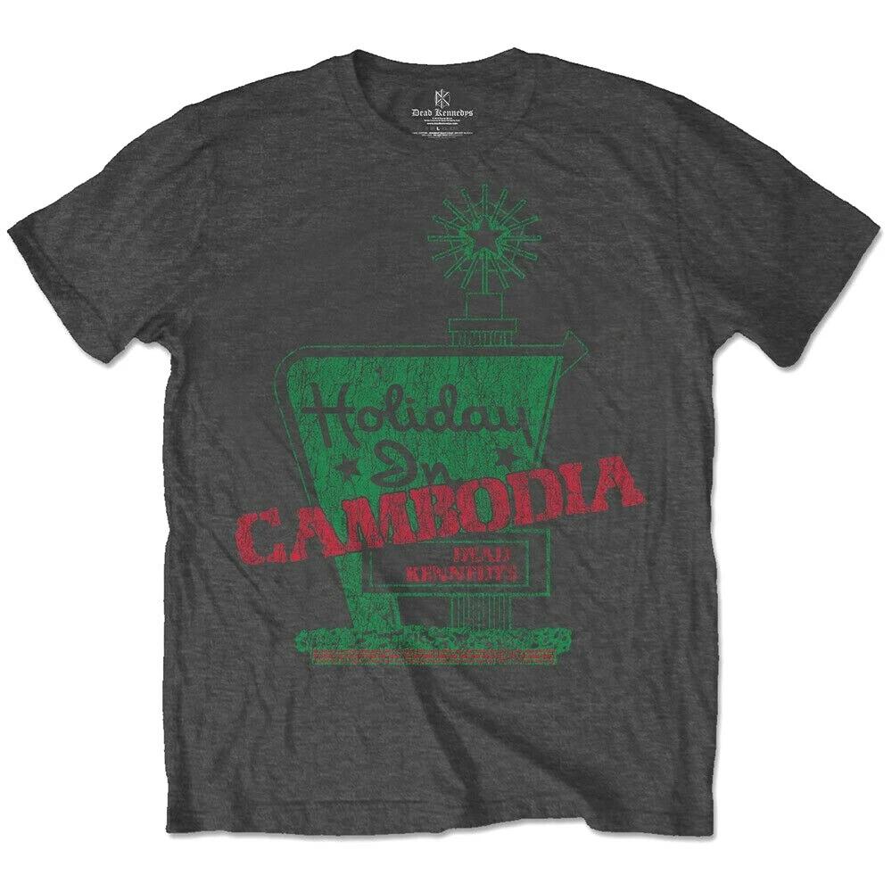 Official Dead Kennedys T Shirt Holiday In Cambodia Grey Classic Punk Rock Tee 3XL