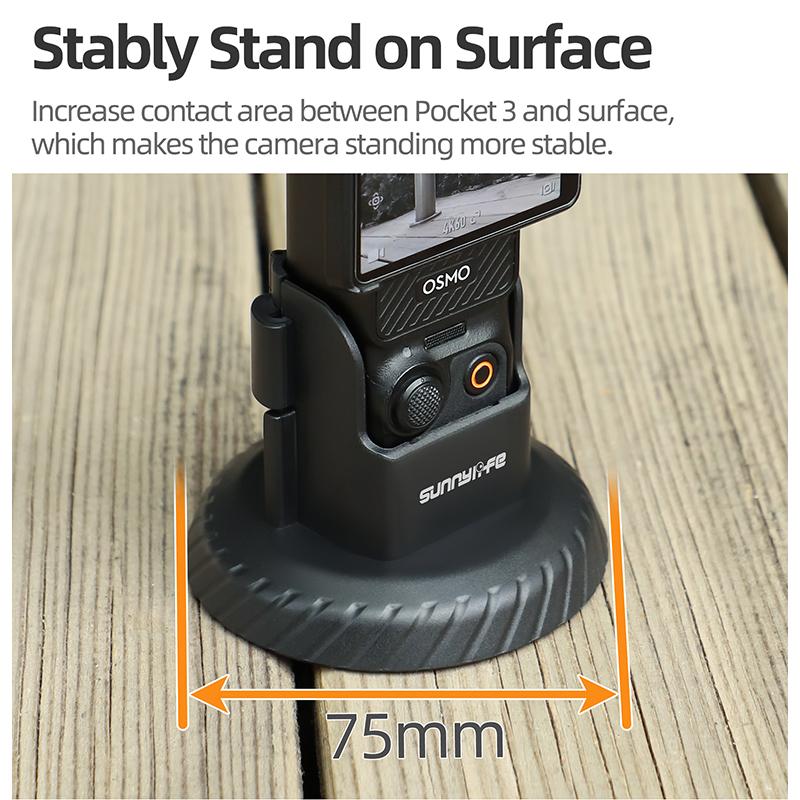 Sunnylife Magnetic Mount for DJI OSMO Pocket 3 Clip Holder Mount Action for DJI Pocket 3 Cycling/Vlog Camera Accessories