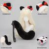 Handmade Lolita Beast Ear Girl Headband Comic-Con Eternal Walnut cos Props Cat Ears Headband Cat Tail Set