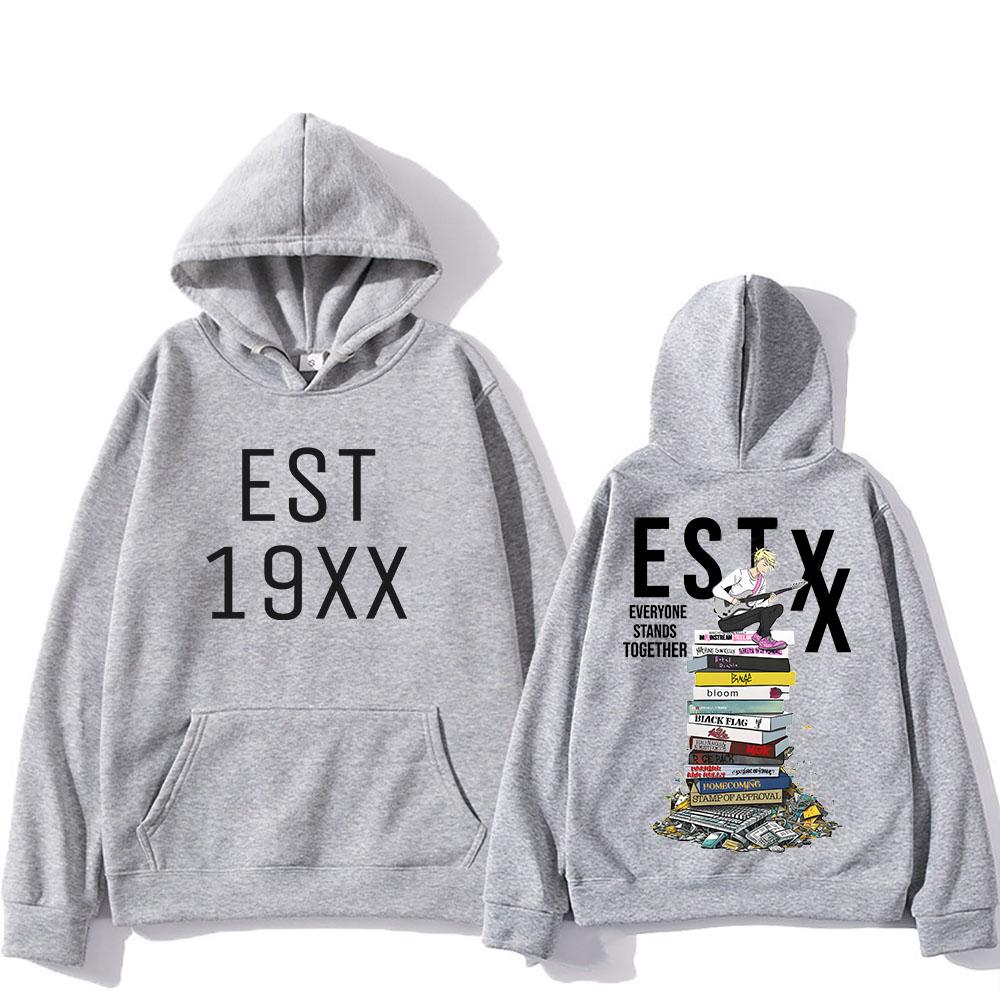 Hip Hop Sweatshirts Hoodie Mgk Rückenaufdruck Gothic Bequemes Sweatshirt für Damen Koreanischer Stil Kleidung Moletom Punk Hoody