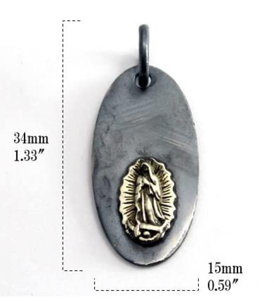 [goodvibrations] Good Vibrations Mexico Virgin Mary Pendant Silver