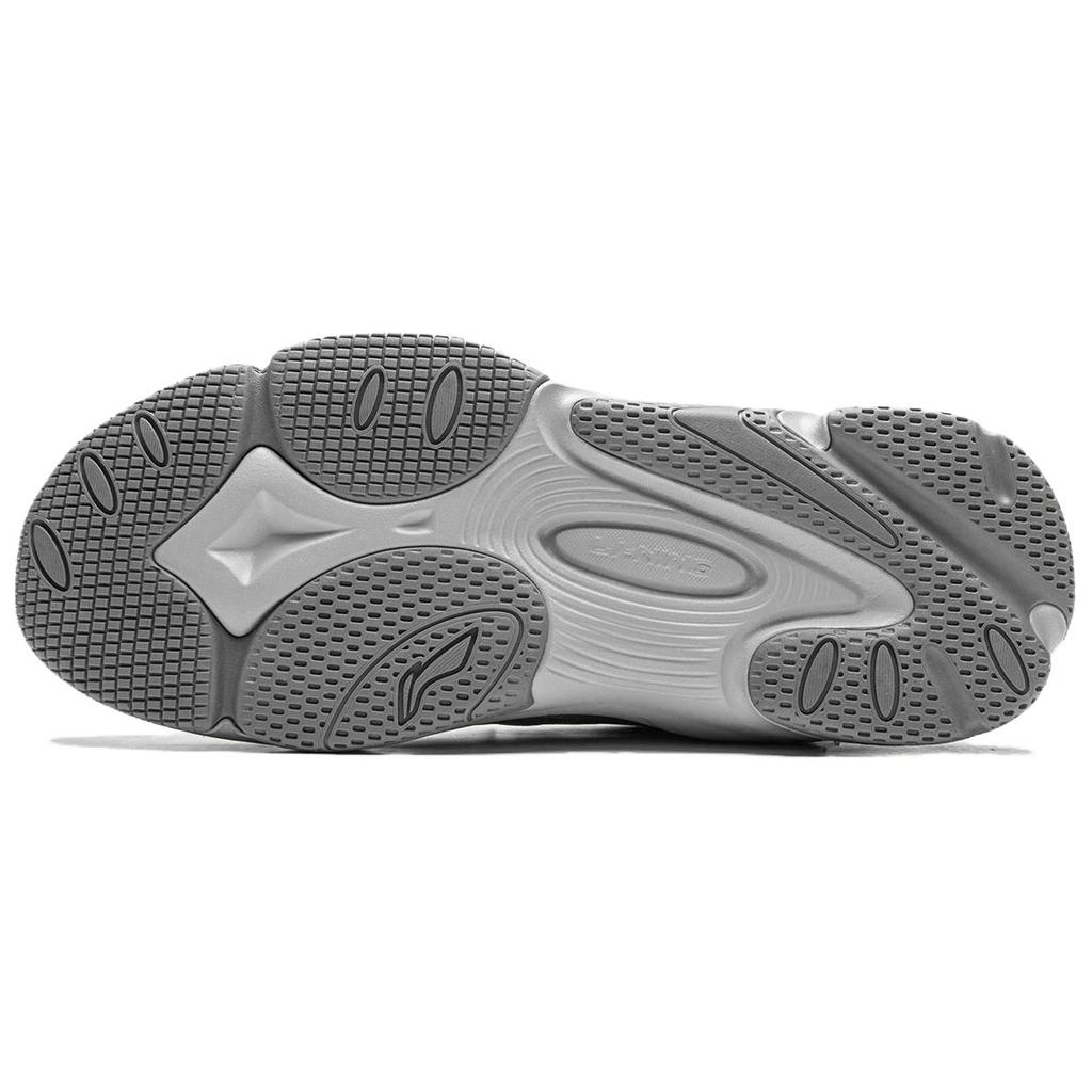 Li-Ning Minimalist Comfortable Nebula Wear-Resistant Shock-Absorbing Low-Top Casual Shoes Men Sneaker Mist-Gray AGCU169-1