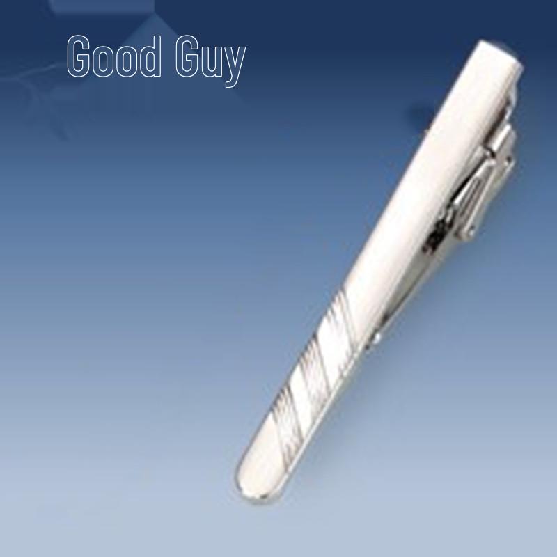 Men's Geometric Frosted Tie Clip - Stylish & Personalized Business Accessory