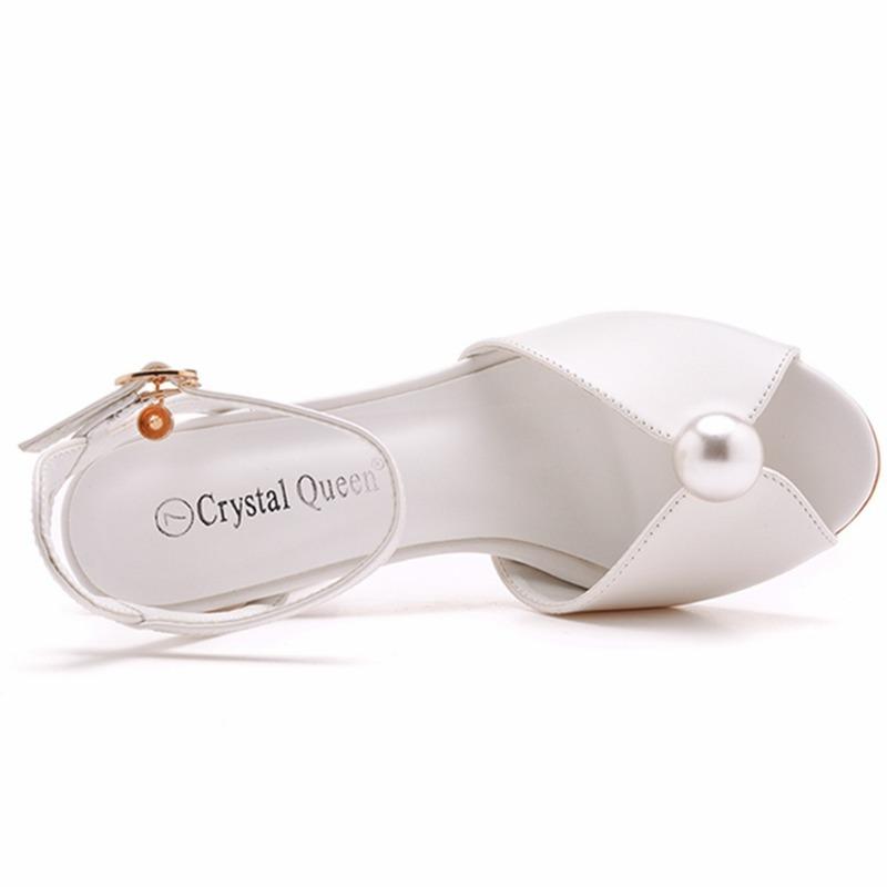 Damen Pumps Sexy Hochzeits-Absatzsandalen Schnallenriemen PU 9 CM Blockabsatz Modisch und Minimalistisch Kombiniert mit Kleid Damenschuhe