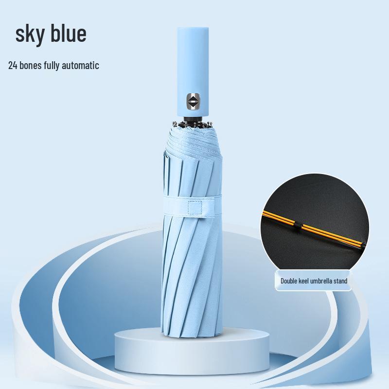 72-Rib Automatic Folding Umbrella for All Weather - Sunshade and Sunscreen for Men, Women, and Students