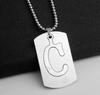 NOVÝ Creative DIY Dvoupatrový náhrdelník z nerezové oceli AZ Letters Double Deck Necklace Party Gift Šperky