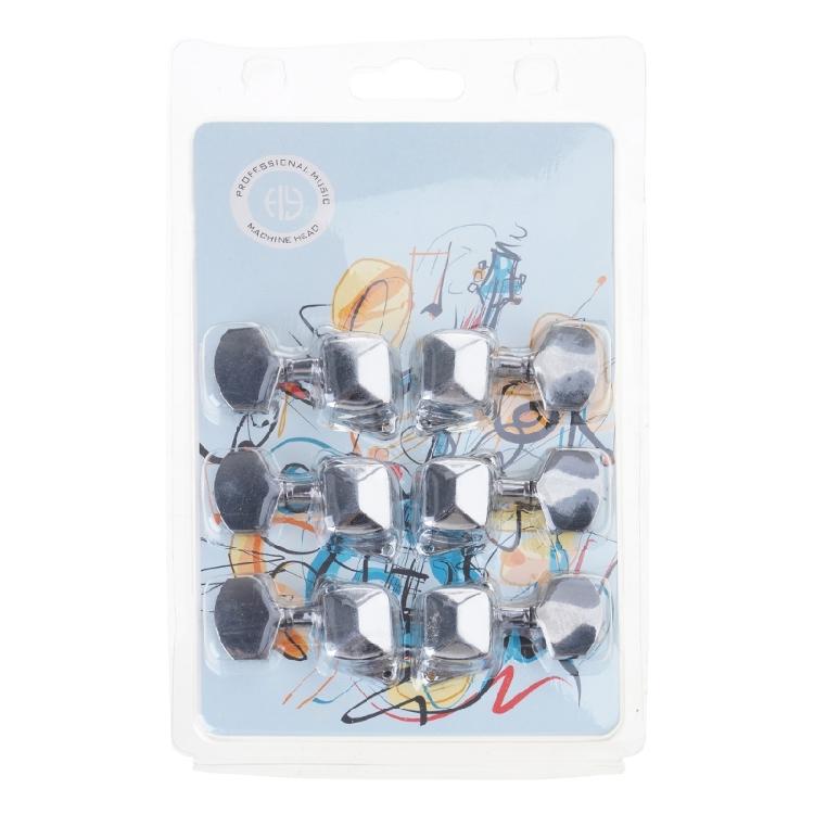 6Pcs Metal Guitar Tunings Pegs 3 Left 3 Right Guitar Machine Heads Knobs Tuner Replacement Guitar Accessories Enduring
