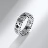 Star Smiley Face Titanium Steel Ring Trendy Neutral Outfit Star Moon
