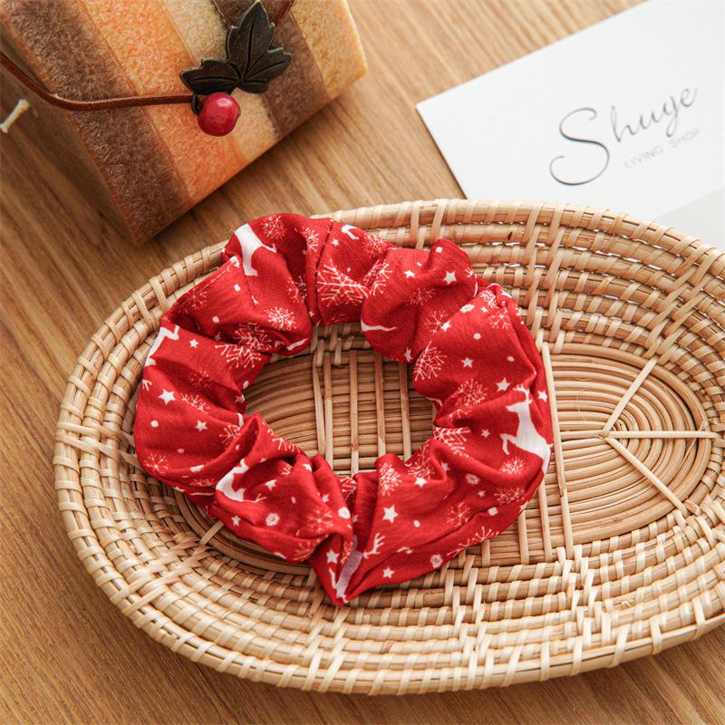 Christmas Style Hairpin Hair Accessory Headwear Fabric Bow Rabbit Ears Hair Tie