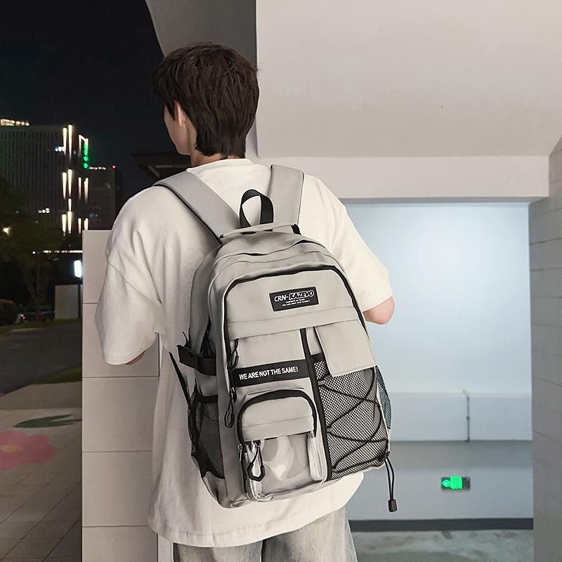 Schoolbag 1011 New Workwear Style Large Capacity Lightweight Lightweight Spinal Support School Bag for Girls, Middle School, High School