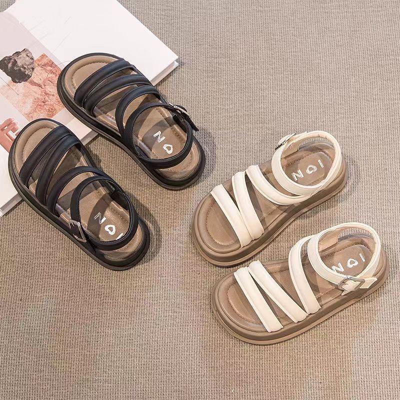 Girls' Open-Toe Summer Sandals: Korean Style, Fashionable, Princess-Inspired, Cute and Versatile Footwear
