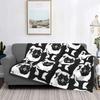 Cute Pug Dog Blanket Animal Bedding Flannel Throw Blanket Soft Cozy Plush Blanket for Couch Bed Sofa Travelling Camping,gifts
