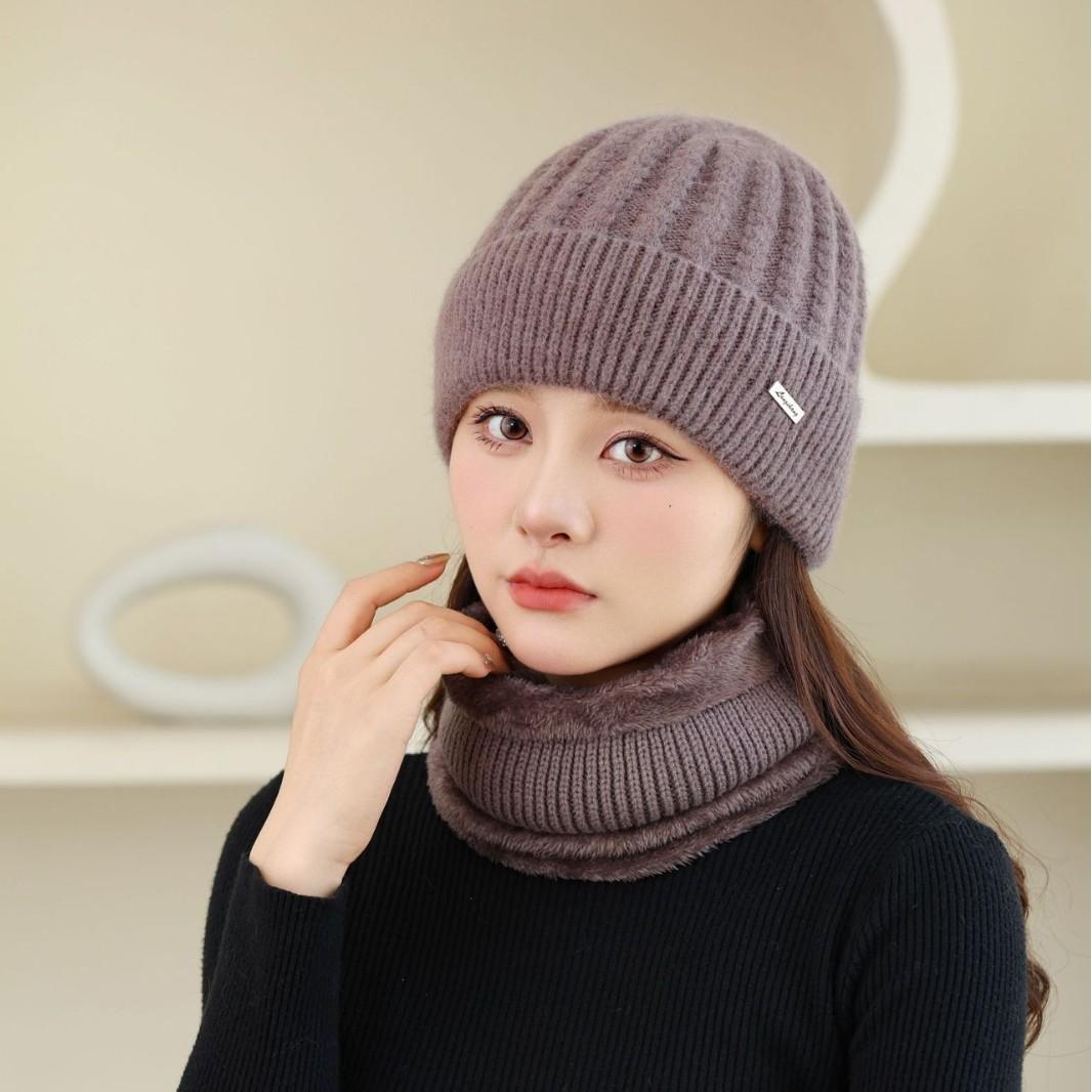 

New Winter Old Men s Hat for Women Knitted Versatile Warm Korean Version Rabbit Hair Thickened Fashionable Wool Pot Hat Ear Protection Thickened average size