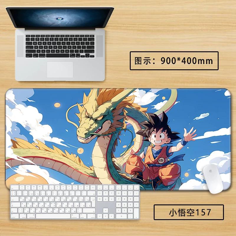 Neuer Schlichter Stil Son Goku Leder Mauspad Übergröße Animation Dragon Ball Kakarotto Kreative Computer Tastatur Büro Rutschfest Wasserdicht Tischmatte