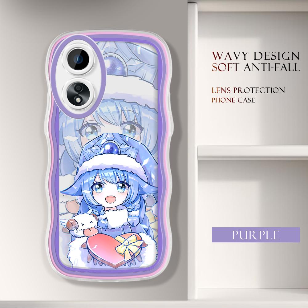 

Модный мягкий волнистый чехол для телефона с мультяшным узором, защита камеры, противоударный чехол для мобильного телефона OPPO Realme OnePlus OPPO F23 5G