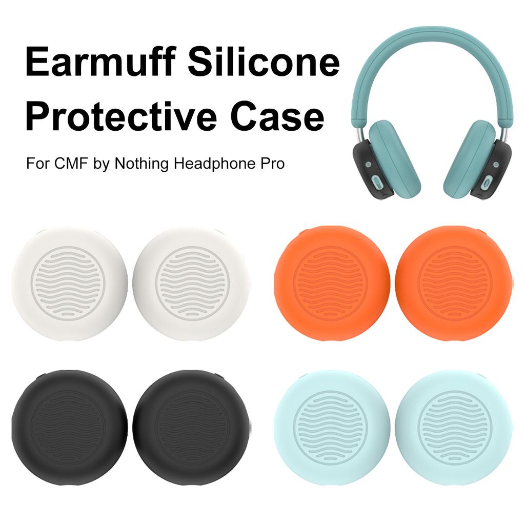 Soft Silicone Headphones Ear Pads Compatible for CMF by Nothing Headphone Pro Skin Friendly Ear Pad Cover Sweatproof Dust-Proof