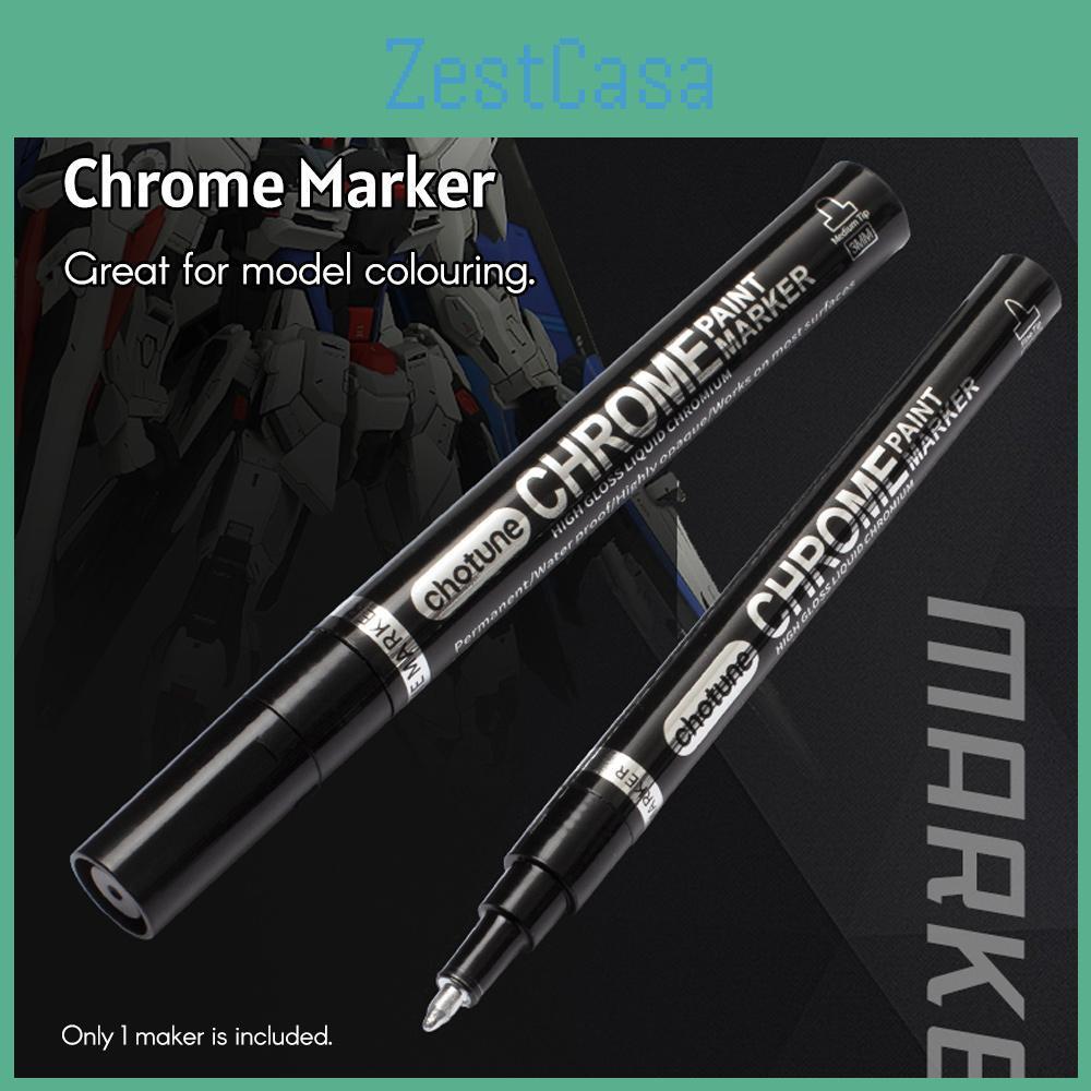 Art Silver Mirror Chrome Liquid Marker Smooth Diy Reflective Paint Pen For Diy Models Graffiti