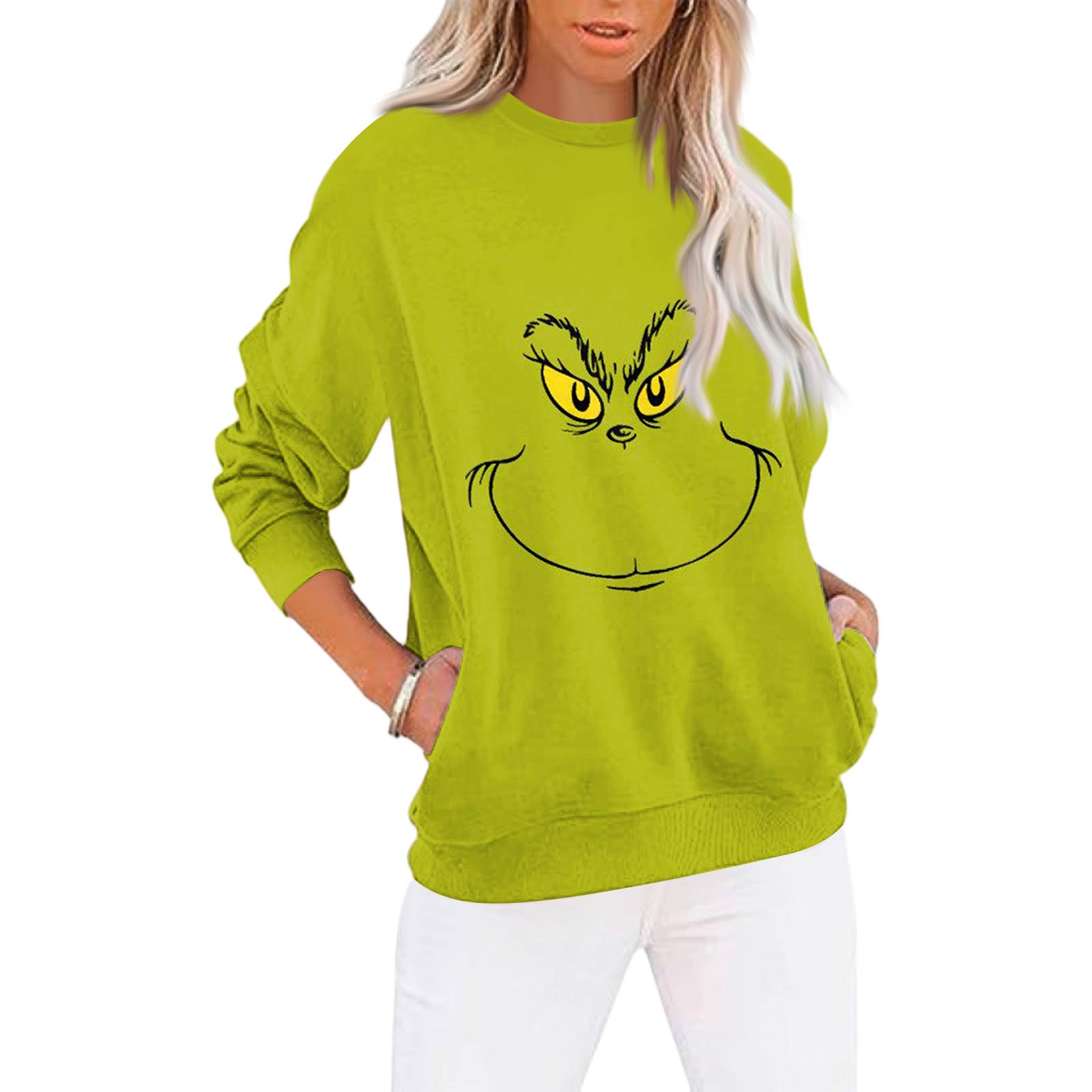 Christmas Sweatshirts For Women Sweater Cute Shirt Fall Pullover Top L