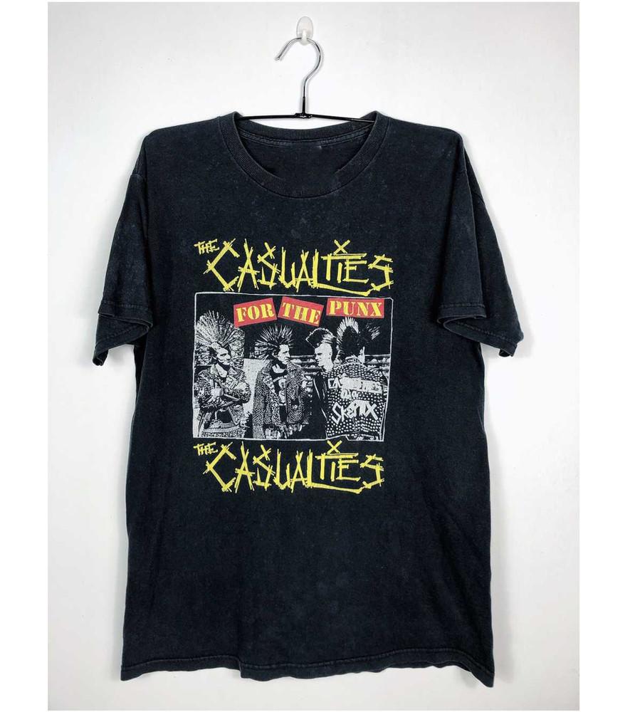 

THE CASUALTIES PUNK BAND Collection Gift Fan Black All Size TShirt KK69 Unisex T-Shirt L
