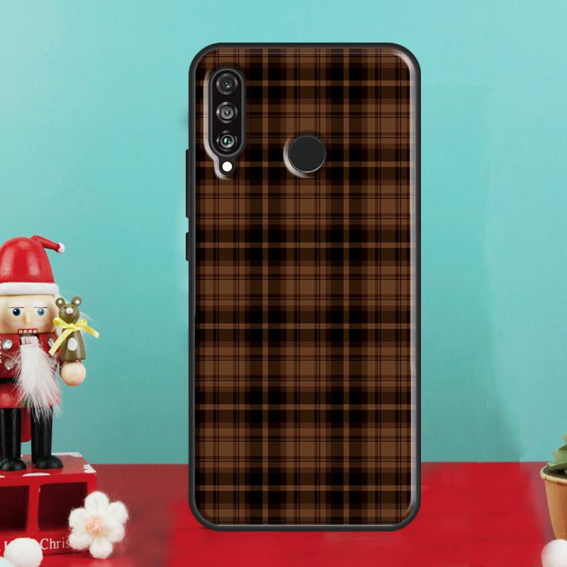 

Brown Plaid For Huawei Nova 10 9 SE 12i 12s 11i 8i Y90 Y60 Y70 Y72 Y73 Y61 Y91 P30 P40 Lite P60 Pro Case Huawei Nova Y91