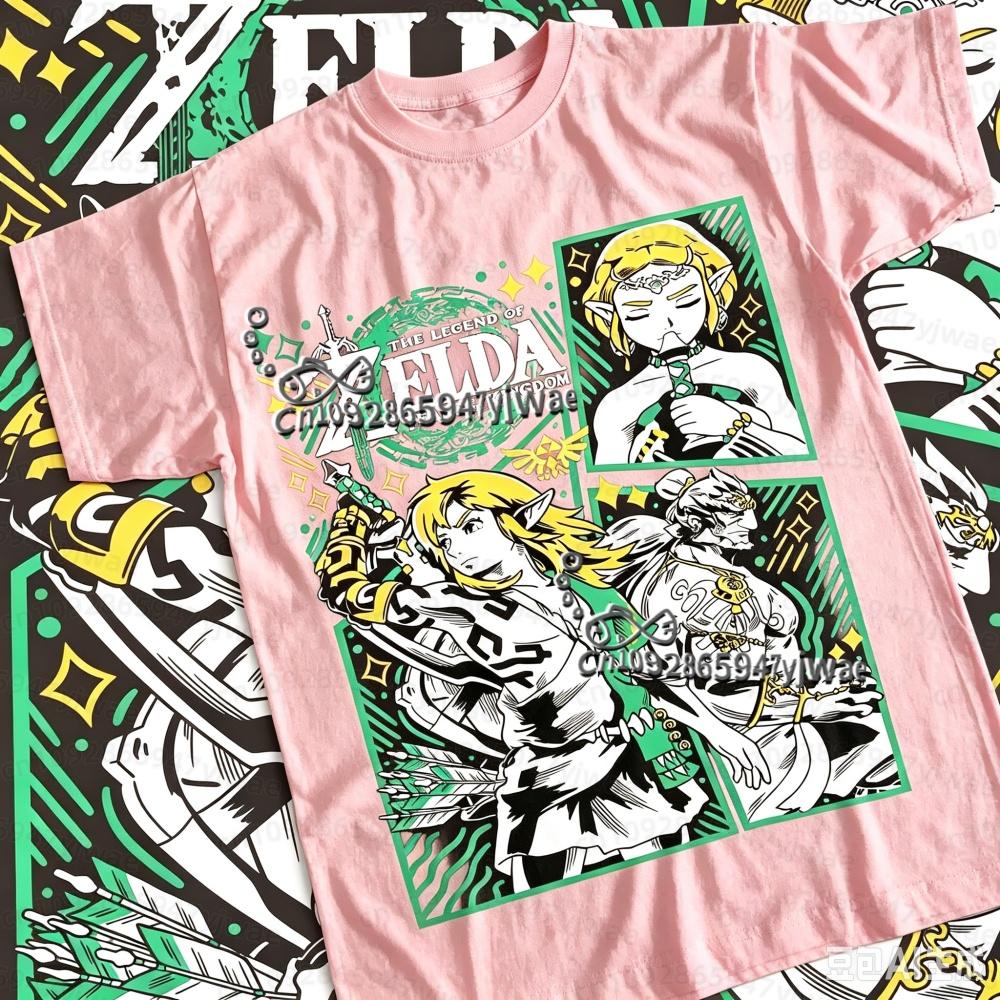 The Legend of Zelda Tears of The Kingdom T Shirt Unisex Link Zelda Ganondorf Graphic Print Short Sleeve Game Streetwear Casual Tees Tops