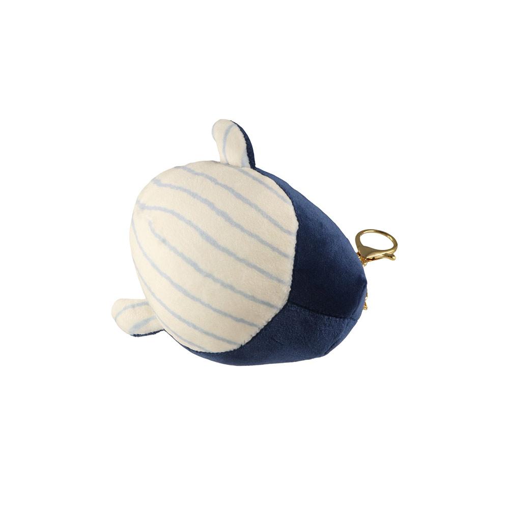 Fluffy Animal Whale Small Pendant Simulation Whale Plush Toy Plush Whale Keychain  Birthday Gift