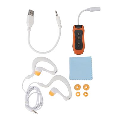 MP3 Player IPX8 Waterproof Rechargeable USB2.0 Music Player with Waterproof Earphone for Swimming