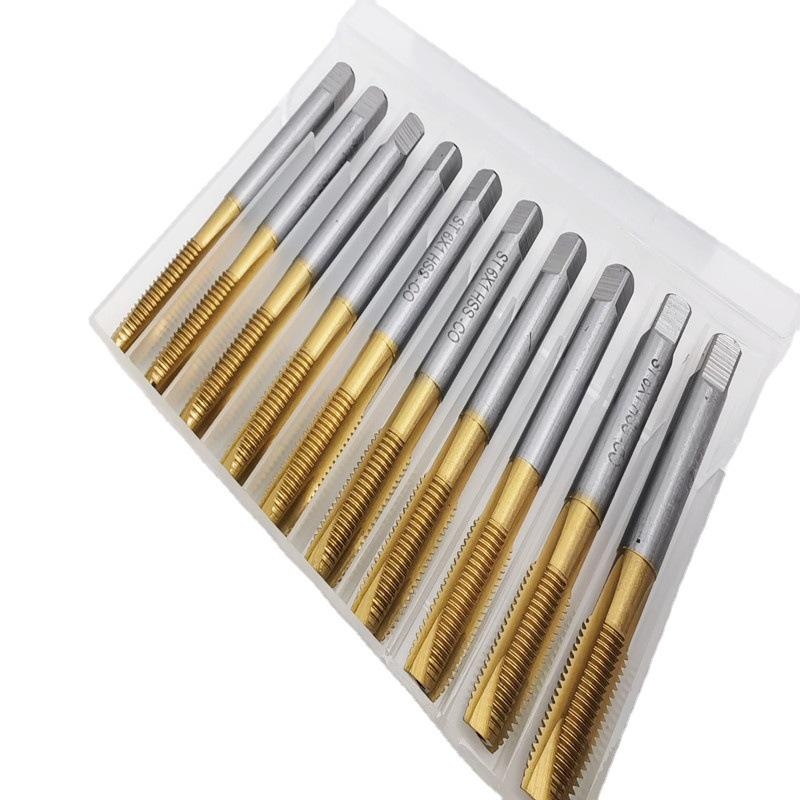 ST Titanium-Plated Spiral Taper Tap with Cobalt Coating, Sizes: ST2, ST5, ST8, ST12