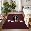 Crystal Velvet Rug Custom Name Text, Soft Non Slip Floor Mat Home DecorSparta Prague
