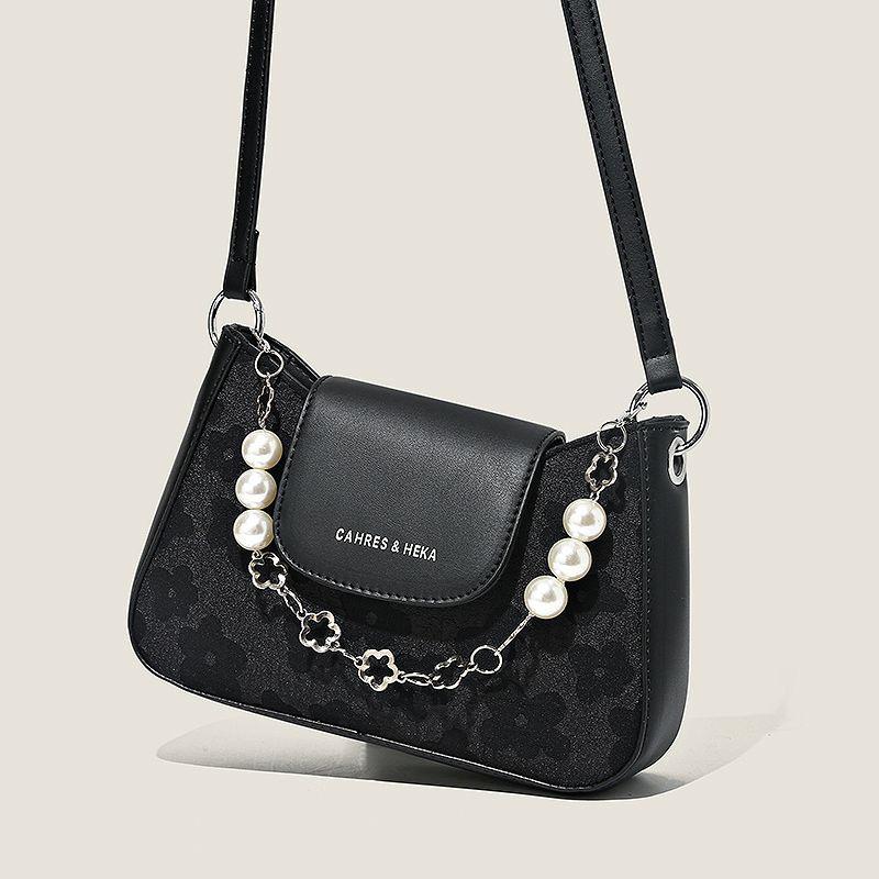 Premium Sense Small Bag Women's 2025 New Spring Ins Niche Design Shoulder Underarm Bag Crossbody Chain Bag