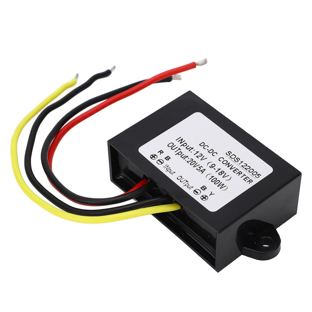 DC Boost Module High Efficiency Voltage Converter Module with Plastic Housing 12V To 20V 5A