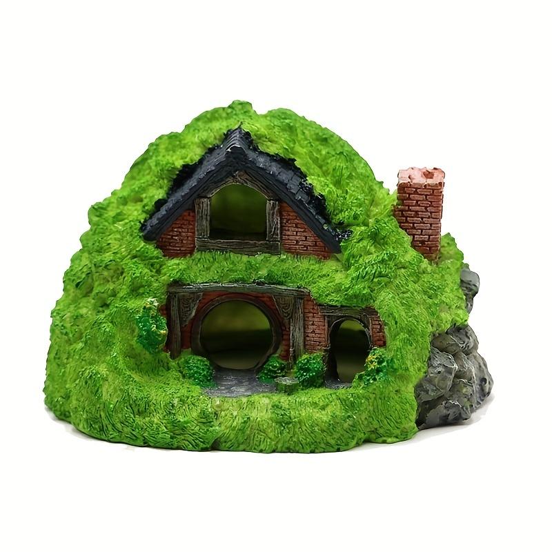 1 Stück Aquarium-Dekoration aus Kunstharz – Versteckte Höhle für Kampffische und Reptilien, ideales Landschaftszubehör