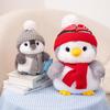 Adorable Winter Penguin Plush Toy in Cute Outfit - Perfect Children's Gift
