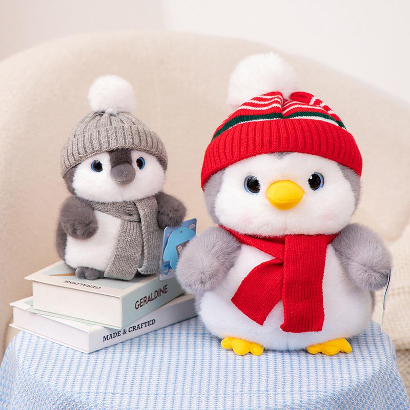Adorable Winter Penguin Plush Toy in Cute Outfit - Perfect Children's Gift