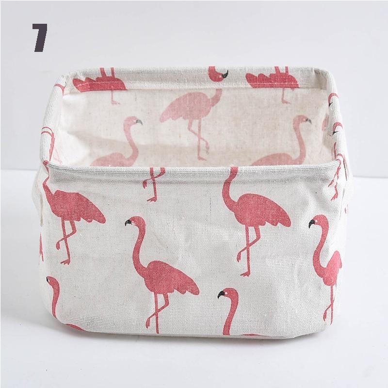 

1 тканевая корзина для хранения с ручкой, Многофункциональная складная коробка для хранения мелочей, Печатная настольная корзина для хранения, Книги, Нижнее белье, Семья, 7