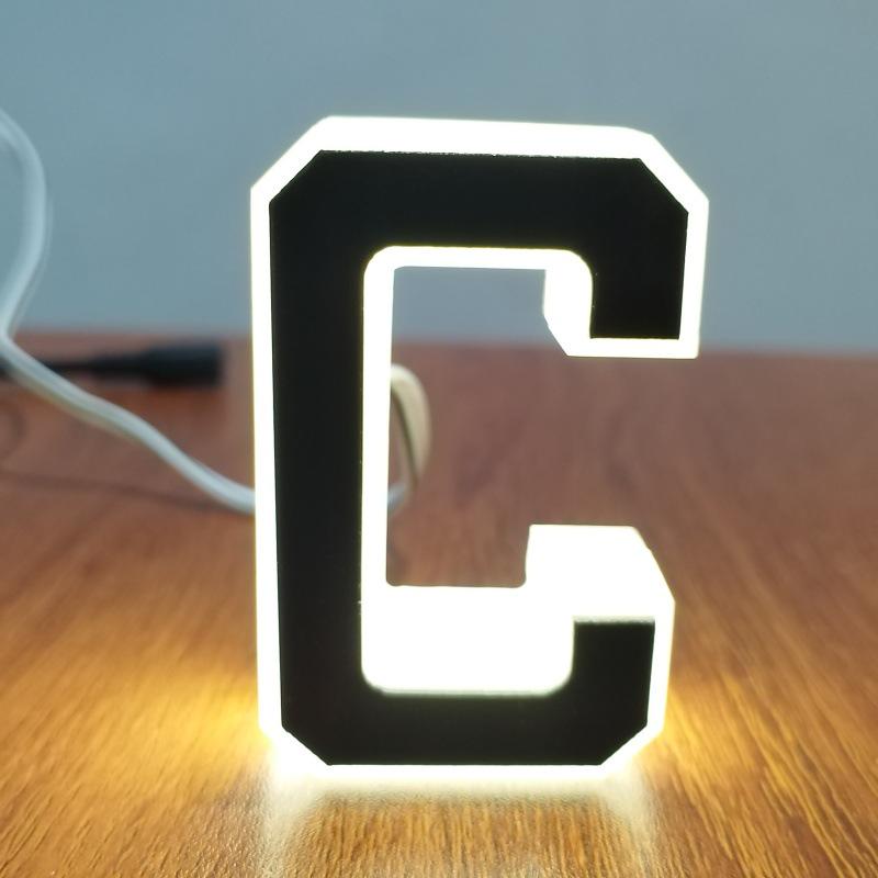 Cross-Border Exclusive LED House Number Lights, 12V Powered, Non-Solar, Illuminated.