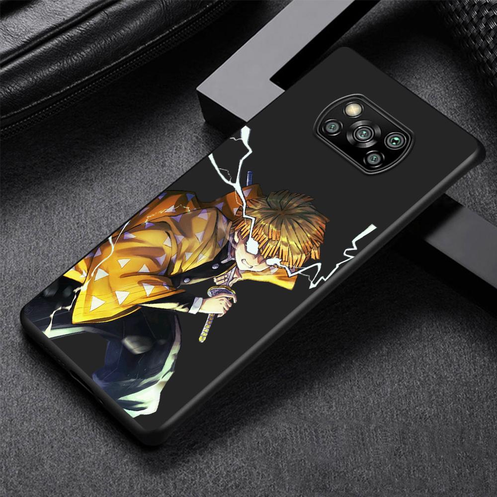 Anime Kreslený Pouzdro na Telefon Demon Blade pro Xiaomi Poco X3 NFC M3 X4 Pocophone F1 M4 Pro F3 GT Měkké Silikonové Černé Kryt Shell