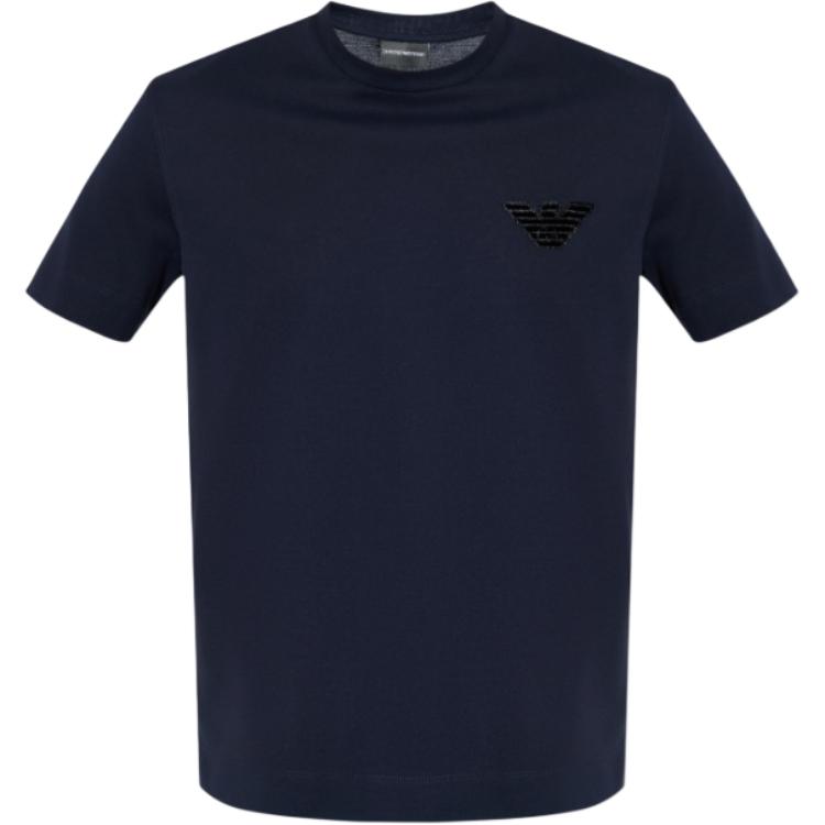 Emporio Armani Logo Round Neck Short Sleeve T-Shirt Men tops EM002832-AF12955-UB118 M
