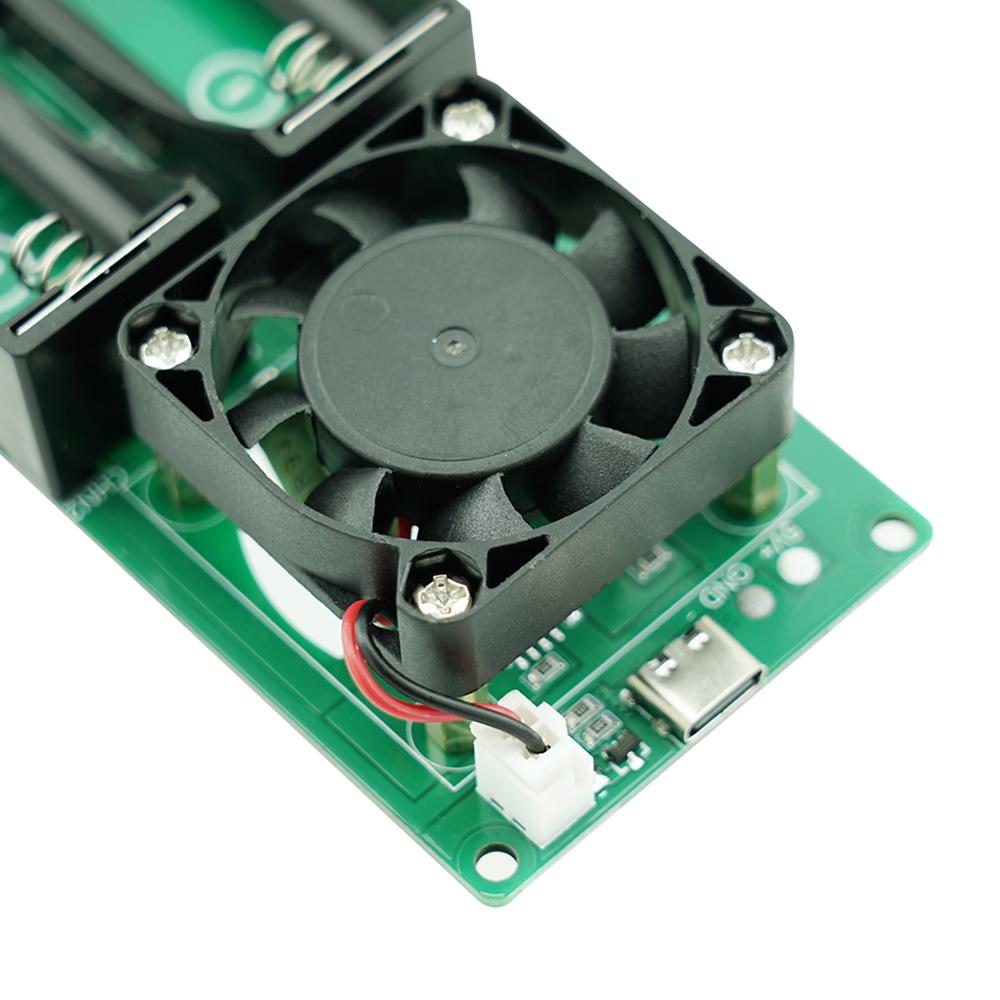 Type-C Internal Resistance Tester DC 5V 18650 Lithium Battery Capacity Tester Module MAh MWh 2-Channel Digital Battery Detector